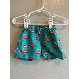 Posh peanut crab swim trunks 3/6M